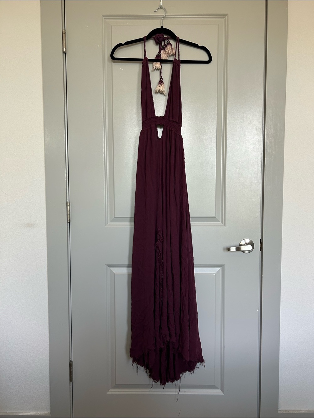 Free People Look Into the Sun Halter Maxi Dress - Rose Plum - Picture 3 of 11